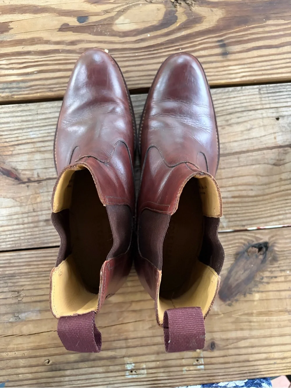 Cole Haan Men's Dark Brown Leather Chukka Chelsea Boots